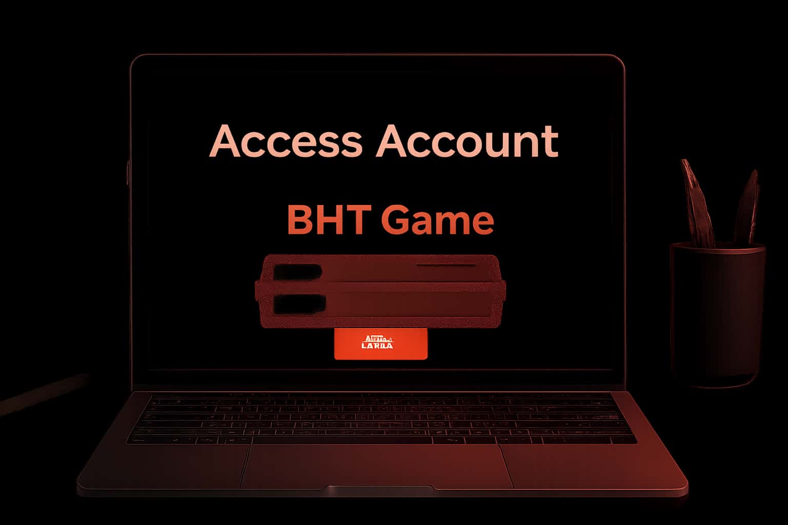 A visual representation of accessing the BHT Game account, showcasing relevant features.
