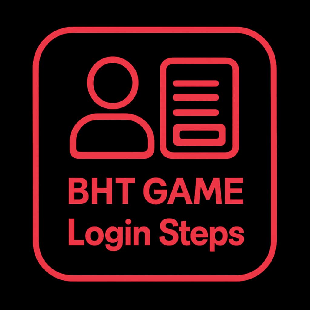 A badge icon symbolizing BHT Game login assistance.