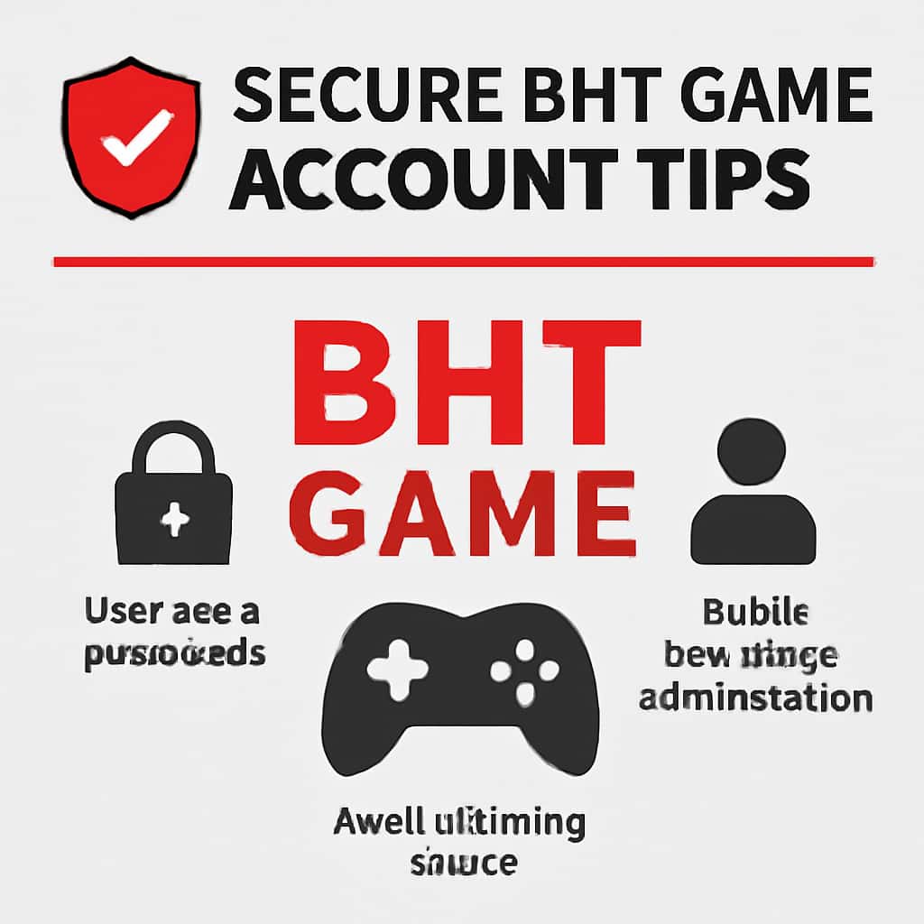 Illustration on securing BHT Game account.