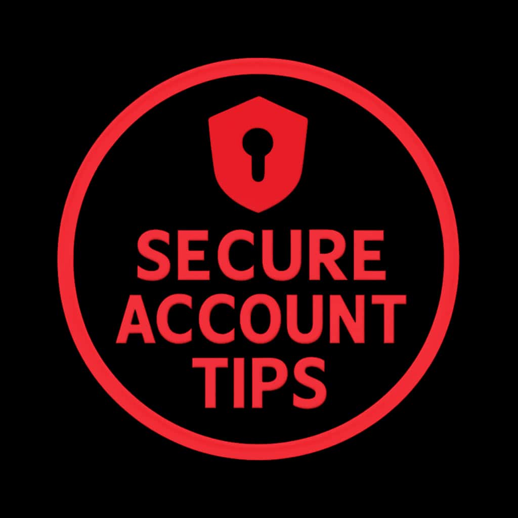 Icon representing secure account tips for BHT Game.