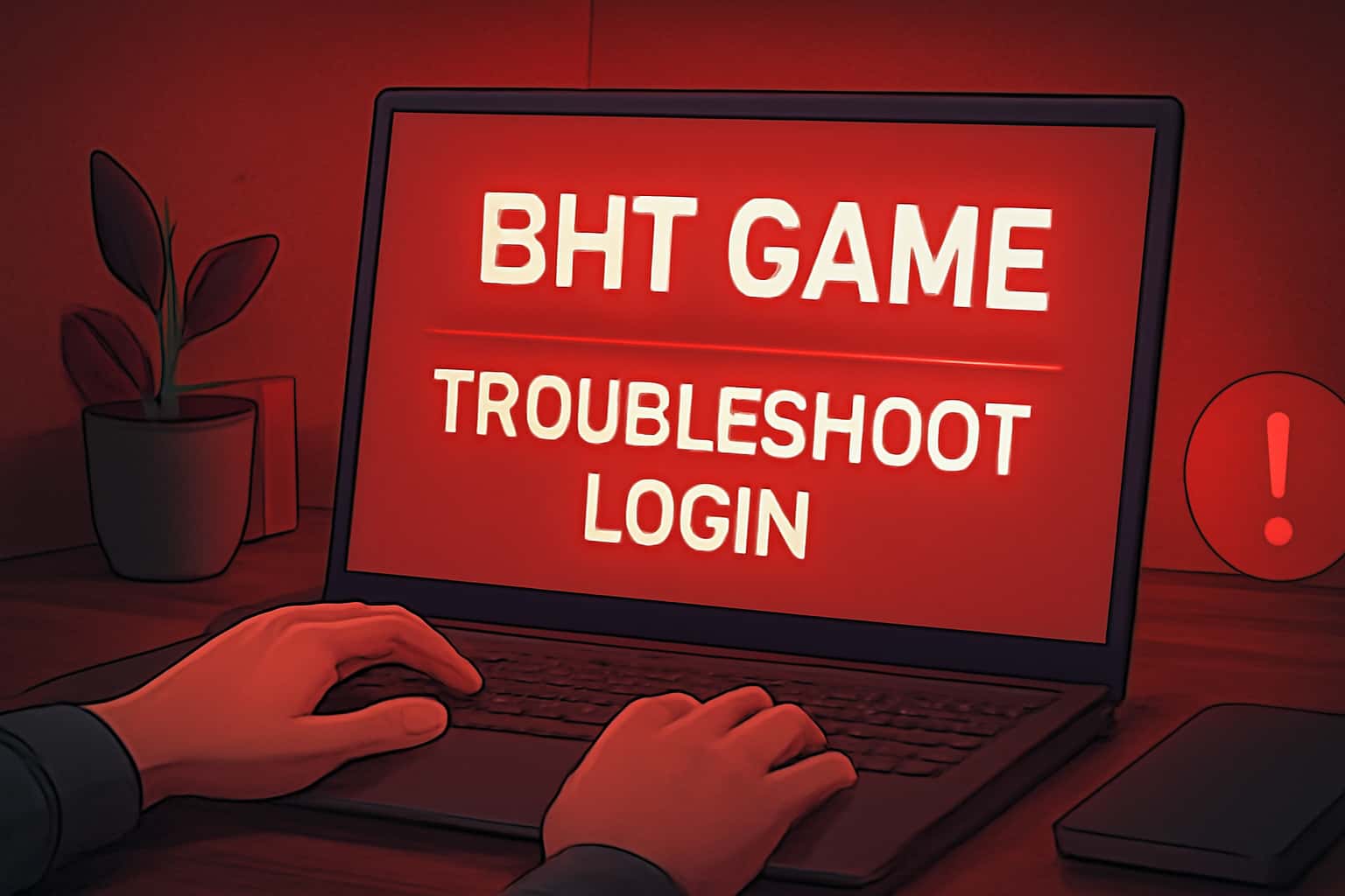 A neutral scene illustrating troubleshooting methods for BHT Game login issues.